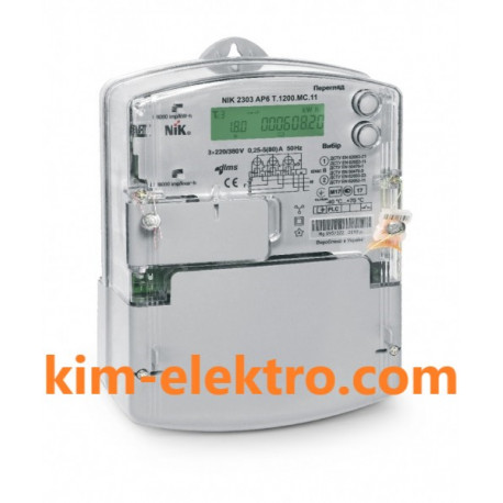 NIK 2303 ARP3.1202.MC.11 - Лічильник електроенергії трифазний актив - реактив, ТОВ "НІК"